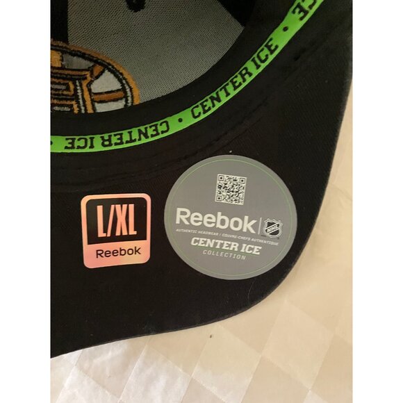 NHL Boston Reebok Center Ice Collection Baseball Cap Hat Black Hockey Size L XL - Picture 7 of 16
